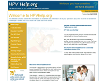Tablet Screenshot of hpvhelp.org